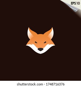 Head Of Fox Logo Design Vector Template. Modern Design. Fox Logo. Vector Illustration