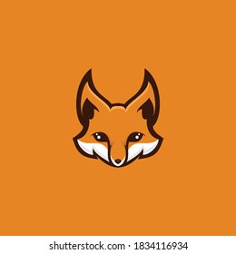 head fox logo vector cute mascot