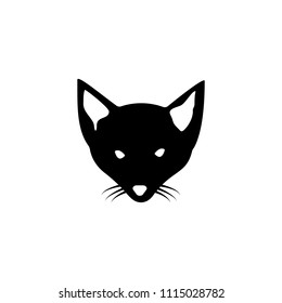 head of a fox silhouette icon. Element of animal silhouette for mobile concept and web apps. Detailed a fox icon can be used for web and mobile. Premium icon on white background