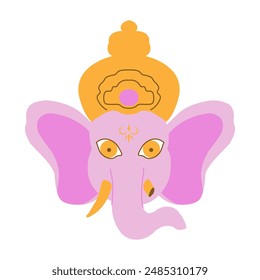 Cabeza de Ganesha, Ganesh, Ganapati, Vinayaka, Lambodara y Pillaiyar, deidad en el panteón hindú y es el Dios Supremo en la secta Ganapatya. Dios con cabeza de elefante.