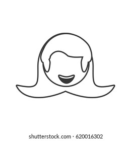 head girl female avatar outline