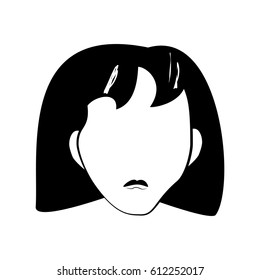 head girl people faceless line