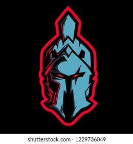 Head Gladiator Mascot Logo

