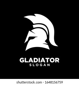 diseño de icono del logotipo spartan del gladiador de cabeza