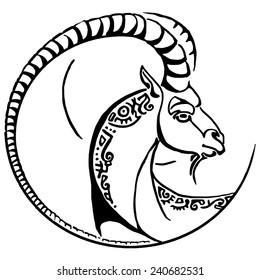 Head of goat