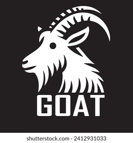 head goat front view drawing art logo design inspiration