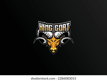 head goat logo esport team design mascot