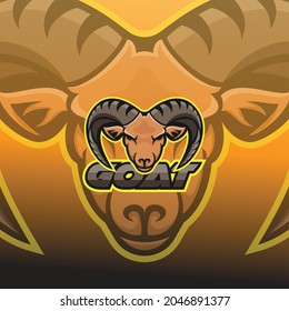 head goat mascot logo design modern gaming emblems icon angry strong horn