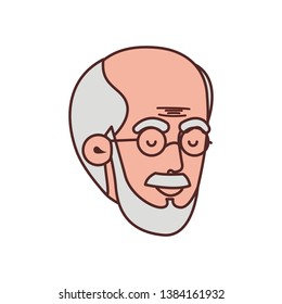 head of grandfather avatar character