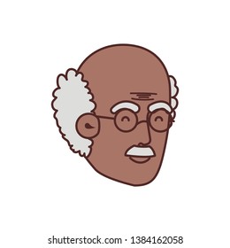 head of grandfather avatar character