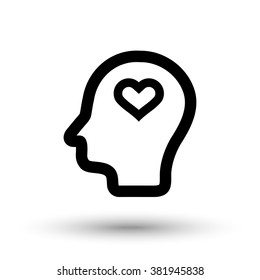 Head and heart icon