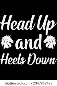 Head Up And Heels Down eps cut file for cutting machine