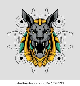 head of the holy anubis