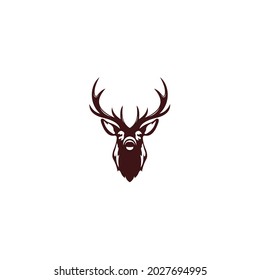 Head Horn Deer Stag Buck Reindeer Logo Design Inspiration  