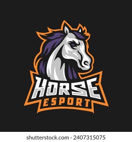 Head of horse gaming logo