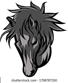 head horse logo available for your custom project