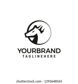 Head Horse logo design template elements