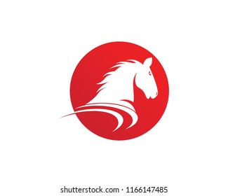 Head Horse logo design vector