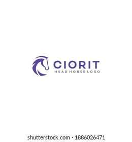 Vector de diseño de logotipo de Caballo