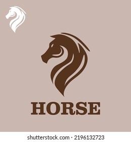 HEAD HORSE LOGO, großartige und einfache Vektorgrafiken von Pferdekopfzeichnung