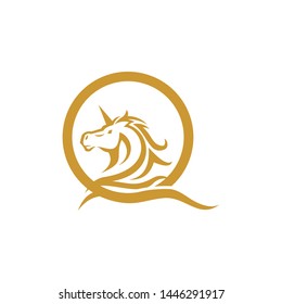head of horse logo template