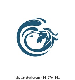 head of horse logo template