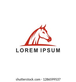 head horse logo template vector illustration