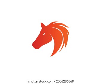 ilustración vectorial del logotipo de la silueta de caballo