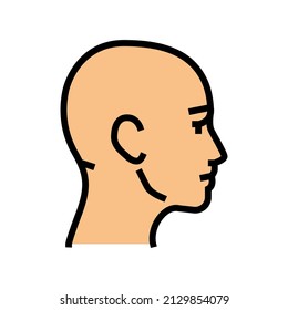 head human color icon vector. head human sign. isolated symbol illustration