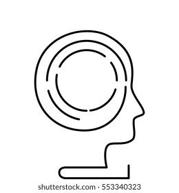 head human profile icon
