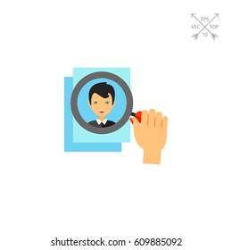 Head Hunting Concept Icon