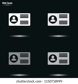 Head hunting flat grayscale vector icon.