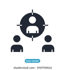 head hunting icon. head hunting business management symbol template for graphic and web design collection logo vector illustration