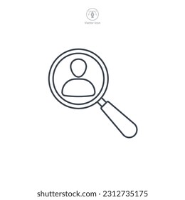 head hunting icon symbol template for graphic and web design collection logo vector illustration