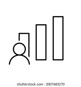 Head hunting icon vector. HR illustration sign. job search symbol or logo.