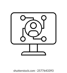 Head hunting icon vector. HR illustration sign. job search symbol or logo.