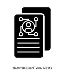 Head hunting icon vector. HR illustration sign. job search symbol. CV logo.