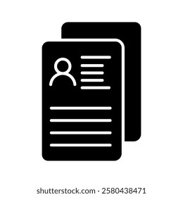 Head hunting icon vector. HR illustration sign. job search symbol. CV logo.