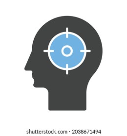 Head Hunting icon vector image. Can also be used for HR. Suitable for mobile apps, web apps and print media.