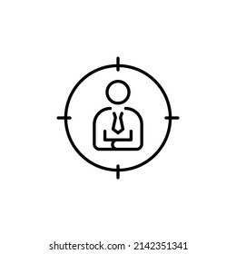 head hunting icon in vector. logotype