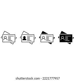 Juego de vectores de icono de caza de cabezales. colección de signos de ilustración HR. símbolo o logotipo de búsqueda de empleo.