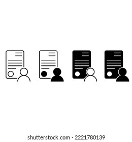Head hunting icon vector set. HR illustration sign collection. job search symbol or logo.