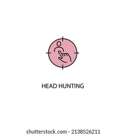 head hunting icons  symbol vector elements for infographic web