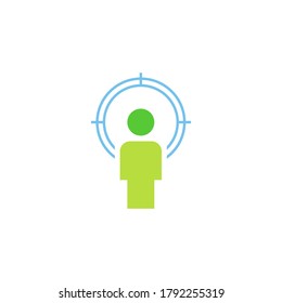diseño de icono de vector de caza de cabeza