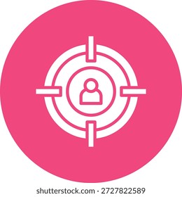 Ilustración de diseño de ícono de Vector de caza de cabeza