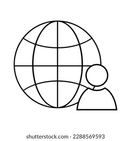 Head Hunting Vector Icon. hr illustration sign. employee search symbol or logo.