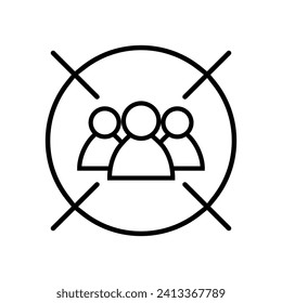 Head Hunting Vector Icon. hr illustration sign. employee search symbol or logo.