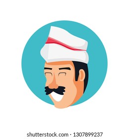 head of ice cream salesman avatar character