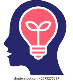 Head Icon Fill Vector Illustration