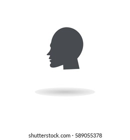 Head  icon illustration isolated vector sign symbol